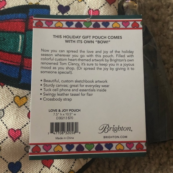 Brighton Bag Holiday Love and Joy Pouch - Picture 5 of 5